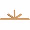 Ekena Millwork Saratoga Timber Gable Bracket, Western Red Cedar, 72"W x 33"H x 3 1/2"D x 3 1/2"F, 11/12 Pitch GBW072X33X0404SAR00SWR - alternate 5